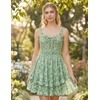 image:imageScarlet Darkness Smocked Floral Sundresses Women Teens Summer Spring DressGreenwhite Floral