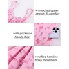 image:imageScarlet Darkness Smocked Floral Sundresses Women Teens Summer Spring DressPink Floral