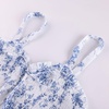 image:imageScarlet Darkness Smocked Floral Sundresses Women Teens Summer Spring DressWhite Blue Bird Floral