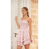 image:imageScarlet Darkness Smocked Floral Sundresses Women Teens Summer Spring DressWhite Pink Floral