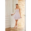 image:imageScarlet Darkness Smocked Floral Sundresses Women Teens Summer Spring DressWhite Purple Floral