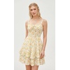 image:imageScarlet Darkness Smocked Floral Sundresses Women Teens Summer Spring DressWhite Yellow Floral