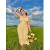 image:imageScarlet Darkness Summer Dresses for Women 2026 Floral Corset Maxi DressBeige Yellow Floral