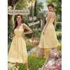 image:imageScarlet Darkness Summer Dresses for Women 2026 Floral Corset Maxi DressBeige Yellow Floral