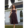 image:imageScarlet Darkness Summer Dresses for Women 2026 Floral Corset Maxi DressBlack Pink Floral