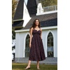image:imageScarlet Darkness Summer Dresses for Women 2026 Floral Corset Maxi DressBlack Pink Floral