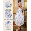image:imageScarlet Darkness Summer Dresses for Women 2026 Floral Corset Maxi DressBlue