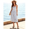 image:imageScarlet Darkness Summer Dresses for Women 2026 Floral Corset Maxi DressBlue Line Flower