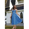 image:imageScarlet Darkness Summer Dresses for Women 2026 Floral Corset Maxi DressBlue White Floral