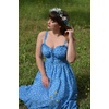 image:imageScarlet Darkness Summer Dresses for Women 2026 Floral Corset Maxi DressBlue White Floral
