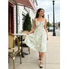 image:imageScarlet Darkness Summer Dresses for Women 2026 Floral Corset Maxi DressGreen Floral