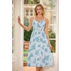 image:imageScarlet Darkness Summer Dresses for Women 2026 Floral Corset Maxi DressPastel Blue Blooms