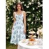 image:imageScarlet Darkness Summer Dresses for Women 2026 Floral Corset Maxi DressPastel Blue Blooms