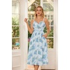 image:imageScarlet Darkness Summer Dresses for Women 2026 Floral Corset Maxi DressPastel Blue Blooms