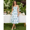 image:imageScarlet Darkness Summer Dresses for Women 2026 Floral Corset Maxi DressPastel Blue Blooms