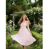 image:imageScarlet Darkness Summer Dresses for Women 2026 Floral Corset Maxi DressPink Roses