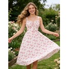 image:imageScarlet Darkness Summer Dresses for Women 2026 Floral Corset Maxi DressPink Roses