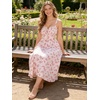 image:imageScarlet Darkness Summer Dresses for Women 2026 Floral Corset Maxi DressPink Roses