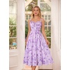 image:imageScarlet Darkness Summer Dresses for Women 2026 Floral Corset Maxi DressPurple Rose