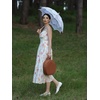 image:imageScarlet Darkness Summer Dresses for Women 2026 Floral Corset Maxi DressWhite Orange Floral