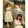 image:imageScarlet Darkness Summer Dresses for Women 2026 Floral Corset Maxi DressYellow
