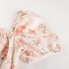 image:imageScarlet Darkness Summer Spring Split Floral Corset Midi Dress with PocketsBeige Orange Floral