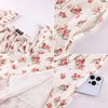 image:imageScarlet Darkness Summer Spring Split Floral Corset Midi Dress with PocketsBeige Red Ditsyfloral