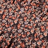 image:imageScarlet Darkness Summer Spring Split Floral Corset Midi Dress with PocketsBlack Orange Ditsy Floral