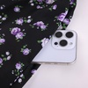 image:imageScarlet Darkness Summer Spring Split Floral Corset Midi Dress with PocketsBlack Purple Ditsy Floral
