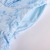 image:imageScarlet Darkness Summer Spring Split Floral Corset Midi Dress with PocketsLight Blue Rose Floral