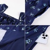 image:imageScarlet Darkness Summer Spring Split Floral Corset Midi Dress with PocketsNavy Blue Floral