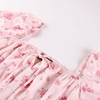 image:imageScarlet Darkness Summer Spring Split Floral Corset Midi Dress with PocketsPink Floral