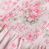image:imageScarlet Darkness Summer Spring Split Floral Corset Midi Dress with PocketsPink Rose Floral