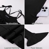 image:imageScarlet Darkness Tie Shoulder Flare Sleeve Renaissance Witch Fairy DressBlack