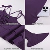 image:imageScarlet Darkness Tie Shoulder Flare Sleeve Renaissance Witch Fairy DressDeep Purple