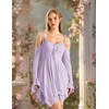 image:imageScarlet Darkness Tie Shoulder Flare Sleeve Renaissance Witch Fairy DressLight Lilac