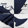 image:imageScarlet Darkness Tie Shoulder Flare Sleeve Renaissance Witch Fairy DressNavy