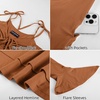 image:imageScarlet Darkness Tie Shoulder Flare Sleeve Renaissance Witch Fairy DressPumpkin Orange