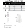 image:imageScarlet Darkness Tiered Maxi Skirts for Women 2026 Summer Beach Flowy Renaissance Long Skirt with Pockets