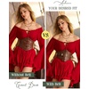 image:imageScarlet Darkness Western Belts for Woman Pirate Studded BeltBrown