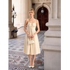 image:imageScarlet Darkness Women 2026 Corset Dress Milkmaid Slit Midi SundressApricot