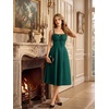 image:imageScarlet Darkness Women 2026 Corset Dress Milkmaid Slit Midi SundressForest Green