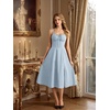 image:imageScarlet Darkness Women 2026 Corset Dress Milkmaid Slit Midi SundressLight Blue