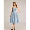 image:imageScarlet Darkness Women 2026 Corset Dress Milkmaid Slit Midi SundressLight Blue