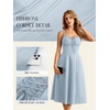 image:imageScarlet Darkness Women 2026 Corset Dress Milkmaid Slit Midi SundressLight Blue