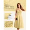image:imageScarlet Darkness Women 2026 Corset Dress Milkmaid Slit Midi SundressLight Yellow