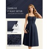 image:imageScarlet Darkness Women 2026 Corset Dress Milkmaid Slit Midi SundressNavy Blue