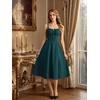 image:imageScarlet Darkness Women 2026 Corset Dress Milkmaid Slit Midi SundressPeacock Blue