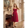 image:imageScarlet Darkness Women 2026 Corset Dress Milkmaid Slit Midi SundressRed