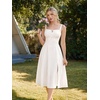 image:imageScarlet Darkness Women 2026 Corset Dress Milkmaid Slit Midi SundressWhite